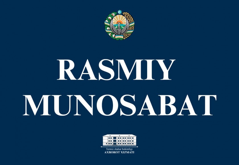 RASMIY MUNOSABAT